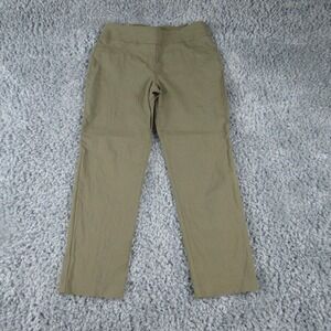 Ruby Rd. Pants Womens 12 Green Pull On Stretch Ponte Straight Ankle 31x27.5*